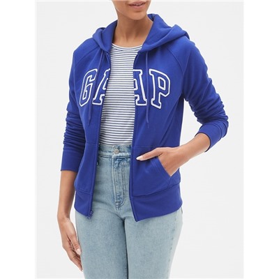 Gap Logo Zip Hoodie In Fleece