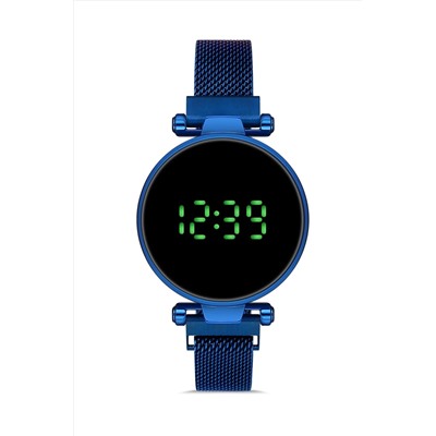 Aqua Di Polo 1987 Kadın Lacivert Hasır Dijital Led Kol Saati Apwg027204 APWG0272