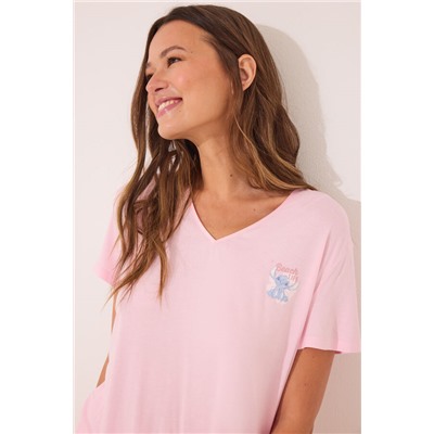Pijama corto rosa Lilo y Stitch