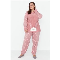 Trendyol Curve Pudra Welsoft Pijama Takımı TBBAW23AI00025