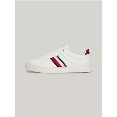 Signature Stripe Leather Court Sneaker