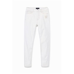 Pantalón vaquero skinny corazón