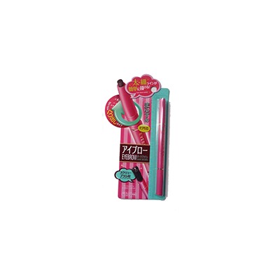 Темно-коричневый автоматический карандаш для бровей с щеточкой от Daiso / Daiso Eyebrow darkbrown pencil with brush