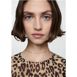 Vestido corto leopardo