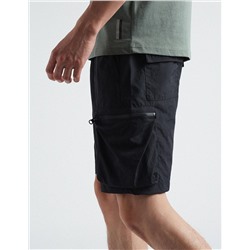 Technical Cargo Shorts, Men, Black