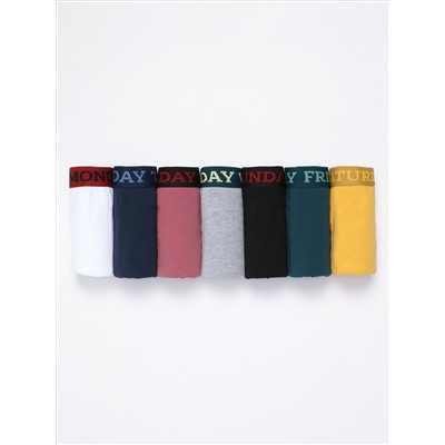 PACK OF 7 DAYS OF THE WEEK PRINT BOXERS