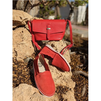 АВ. Zapatos CAMPING FUEGO+PELLE 169 rojo АКЦИЯ