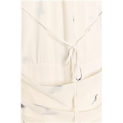 BUTTERFLY HALTER LONG DRESS