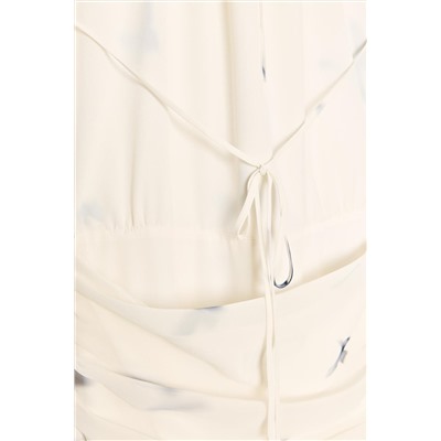 BUTTERFLY HALTER LONG DRESS
