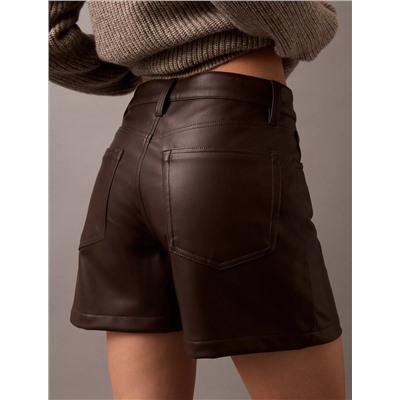 90s Faux Leather Shorts