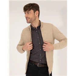 Kum Melanj Slim Fit Triko Hırka