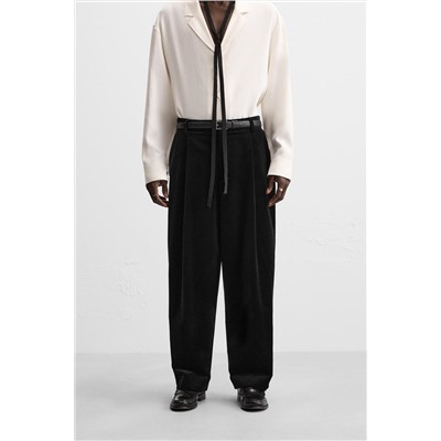 PANTALÓN TERCIOPELO PLIEGUES
