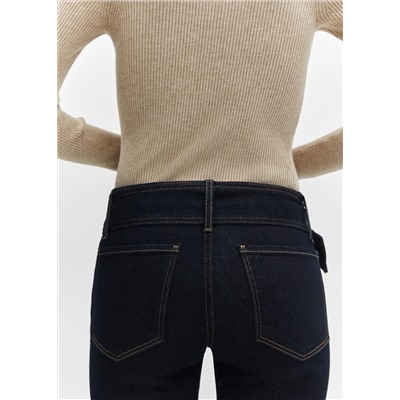 Jeans flare cinturón