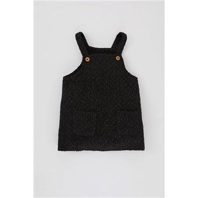 Defacto Kız Bebek Kolsuz Tweed Elbise B2293A523WN