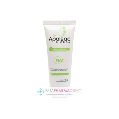 Biorga Apaisac Crème Matifiante Hydratante 40ml