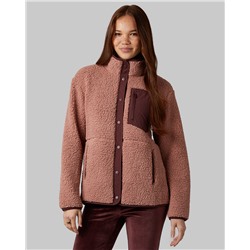 WOMEN'S COZY SHERPA SNAP JACKET