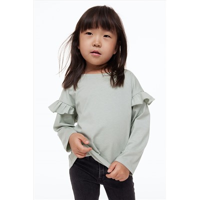 Langarmshirt aus Baumwolle