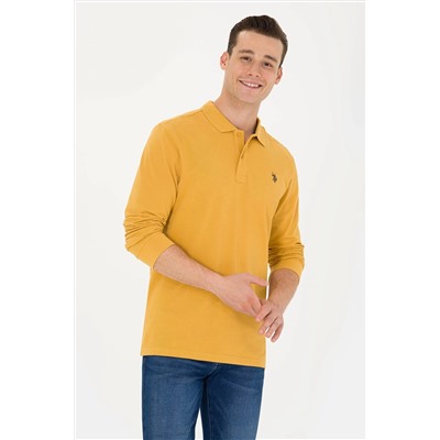 Erkek Hardal Basic Sweatshirt