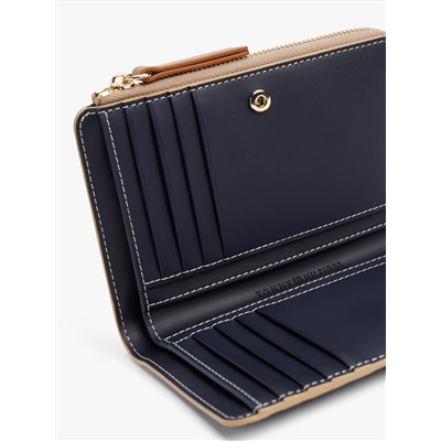 Monogram Snap-Closure Bifold Wallet