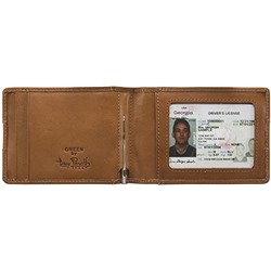 Brand: Tony Perotti Mens RFID Blocking Bifold MONEY CLIP Credit Card Wallet with ID Italian Leather