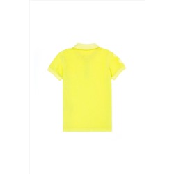 Erkek Çocuk Neon Sarı Polo Yaka Tişört