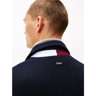 Wool-Blend Casual Coat
