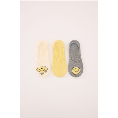 Pack 3 calcetines invisibles algodón Mr. Men