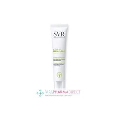 SVR Sebiaclear Active Gel Correcteur Intensif Boutons Points Noirs Anti-marques 40ml