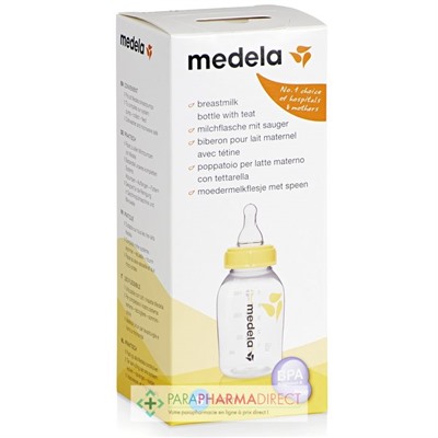 Medela Biberon 150ml + Tétine Taille S sans BPA