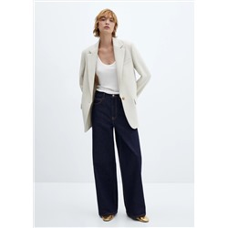 Jeans wideleg loose tiro bajo