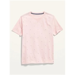 Vintage Short-Sleeve Printed Tee for Boys