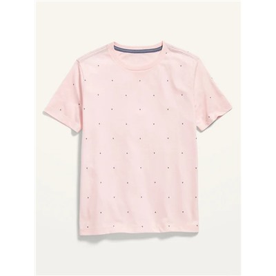 Vintage Short-Sleeve Printed Tee for Boys