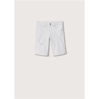 Bermudas denim rotos decorativos -  Niño | MANGO OUTLET España