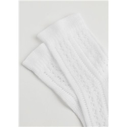 Kurze Socken mit Lochmuster für Mädchen
