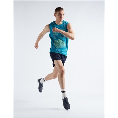 Reflective Sports Shorts, Men, Blue