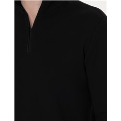 Siyah Regular Fit Sweatshirt