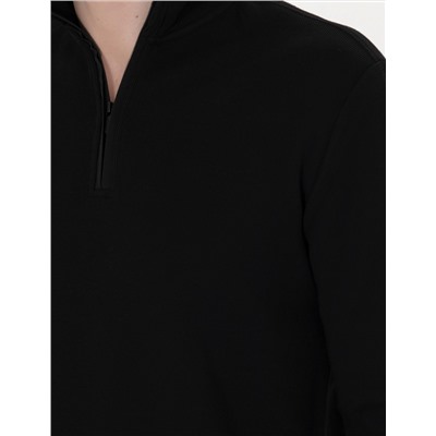 Siyah Regular Fit Sweatshirt