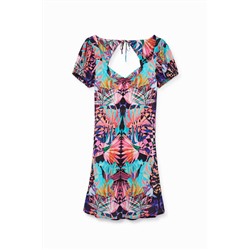 Vestido estampado arty