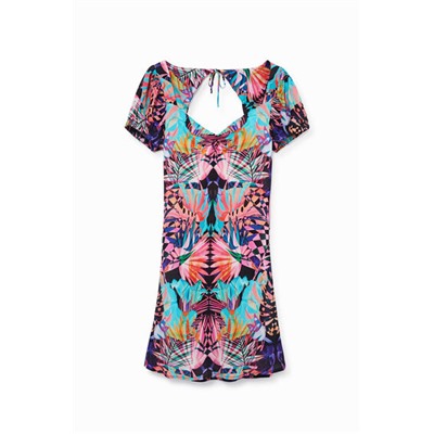 Vestido estampado arty