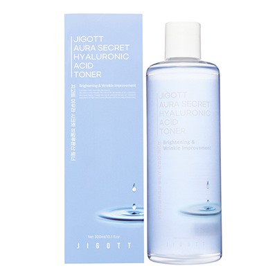JIGOTT Aura Secret Hyaluronic Acid Toner Тонер для лица с гиалуроновой кислотой 300мл