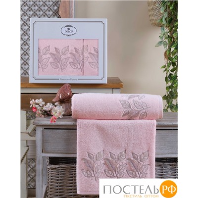 9331 Комп. Пол. DO&CO с вышивкой. (50x90/70х140) 2 шт. VIOLET пудра