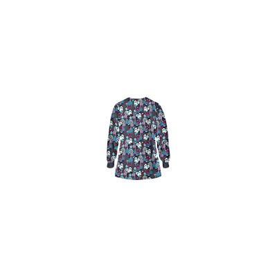 Happy Scrubs® Oh Happy Day Pewter Print Scrub Jacket