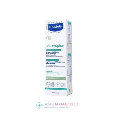 Mustela Stelatopia+ Crème relipidante anti-grattage Bio 150ml