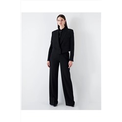 İpekyolMono yaka asimetrik blazer