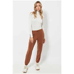 Pantalón jogger regular fit - Marrón