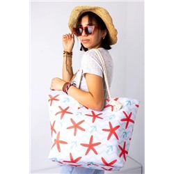 LAL SHOES & BAGS Elıssa Kadın Plaj Çantası (FERMUARLI) -nar Çiçeği 2133