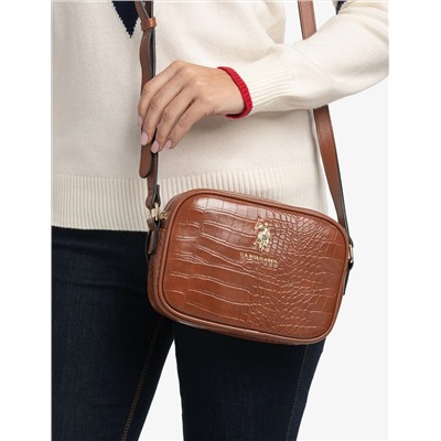 CROCODILE EMBOSSED CROSSBODY BAG