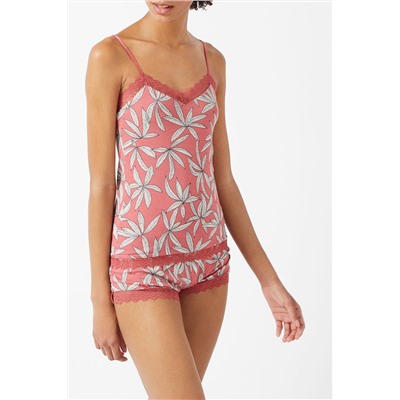 Top lencero Debbie Rojo