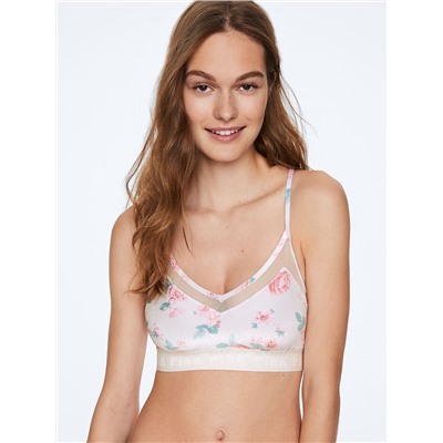 PINK ULTIMATE LIGHTLY LINED VELVET SPORTS BRA