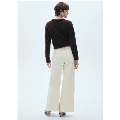 Jeans culotte tiro medio
